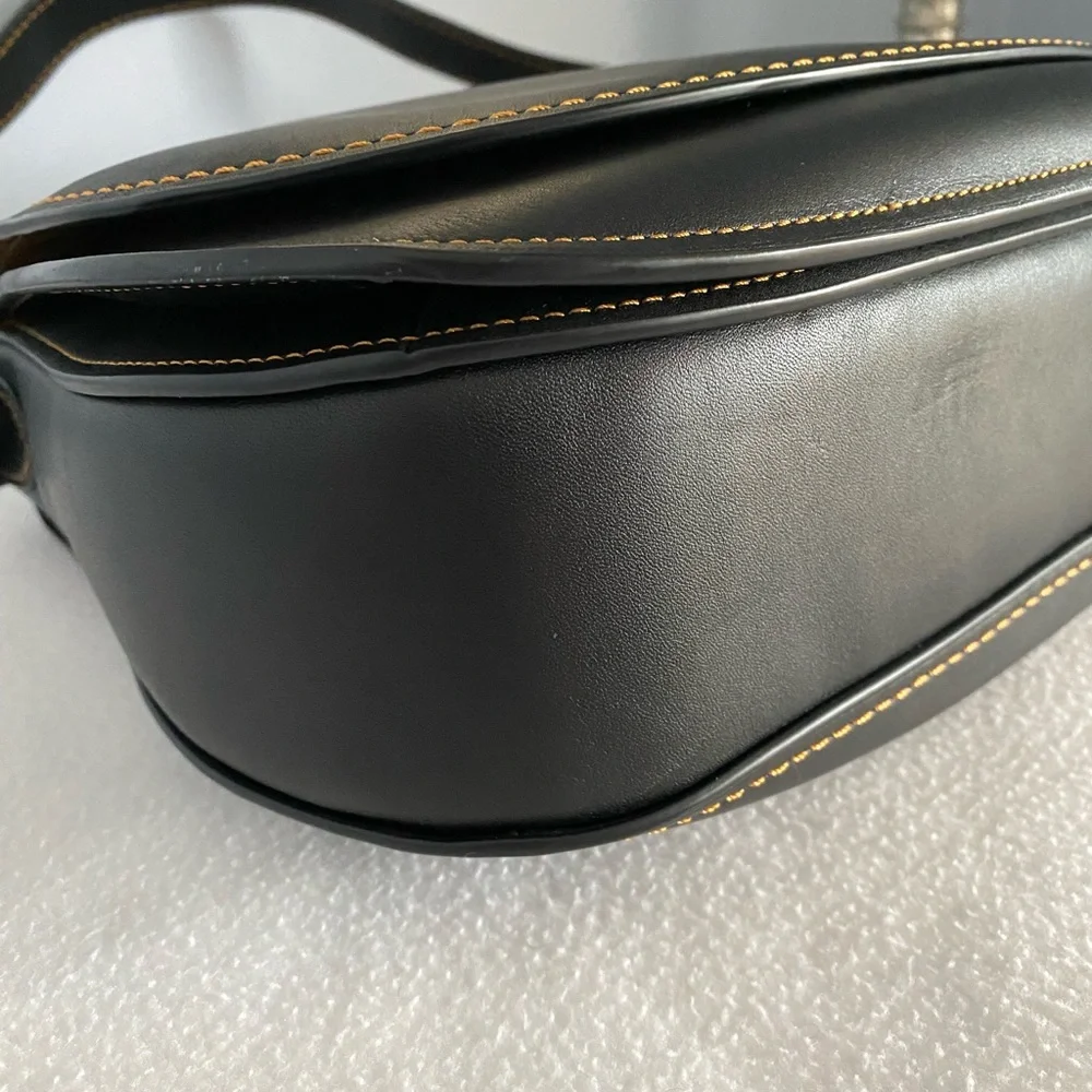 Coach 1941 Saddle Bag with contrasting stitching & matching 1941 Turnlock Wallet - Picture 6 of 16